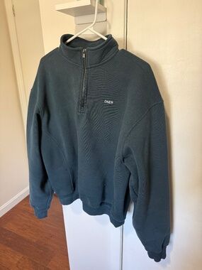 Foundations 1/4 Zip Sweatshirt | Oil Blue - S
